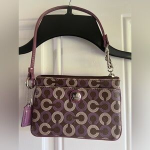 Coach Wristlet Wallet Purple